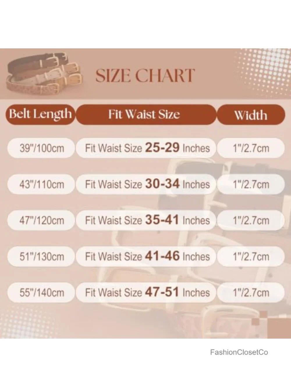 Women's Suede Leather Belt Vintage Gold Buckle Waist Belt